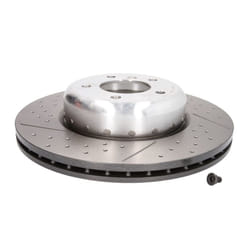 Disque de frein BREMBO 09C42013 avant, ventilé, rainuré, à haute teneur en carbone, 1 pièce