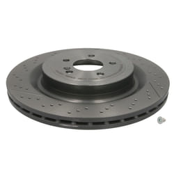 Disque de frein BREMBO 09B87911 arrière, ventilé, rainuré, à haute teneur en carbone, 1 pièce