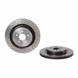Disque de frein BREMBO 09B71011 arrière, ventilé, rainuré, à haute teneur en carbone, 1 pièce