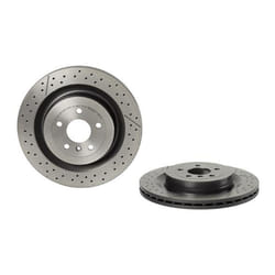 Disque de frein BREMBO 09B71011 arrière, ventilé, rainuré, à haute teneur en carbone, 1 pièce