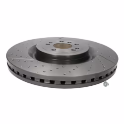 Disque de frein BREMBO 09B80511 avant, ventilé, rainuré, à haute teneur en carbone, 1 pièce