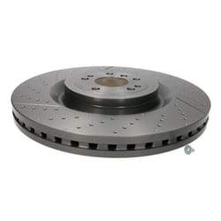 Disque de frein BREMBO 09B80511 avant, ventilé, rainuré, à haute teneur en carbone, 1 pièce