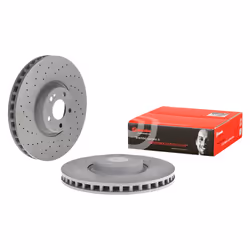 Disque de frein BREMBO 09D52413 avant, ventilé, à haute teneur en carbone, 1 pièce