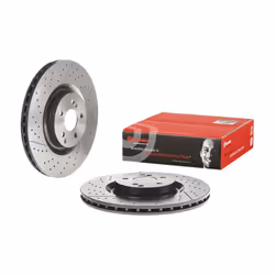 Disque de frein BREMBO 09D33911 arrière, ventilé, rainuré, à haute teneur en carbone, 1 pièce