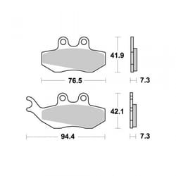 Plaquette De Frein Brembo Pour Moto Aprilia 50 Classic 1992 À