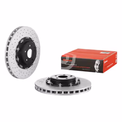 Disque de frein BREMBO 9888023 avant, ventilé, rainuré, à haute teneur en carbone, 1 pièce