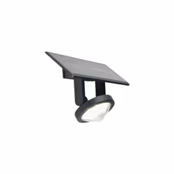 Applique solaire orientable en thermoplastique. Diffuseur thermoplastique transparent. Détecteur de mouvement et crépusculair ...