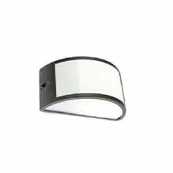 Applique d'exte'rieur bi-e'mission avec structure en aluminium moule' sous pression et traitement anti-corrosion. Le diffuseu ...