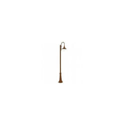 Lampe d'extérieur en aluminium moulé avec diffuseur transparent - Hauteur max 150mm - Puissance maximale 60W rouille
