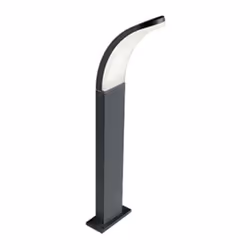 Sovil Virgola 15W 4000K graphite - 99199/16 Borne à led en aluminium moulé sous pression avec diffuseur en résine opaline -Pu ...