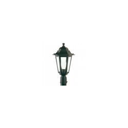 Lampe d'extérieur en aluminium moulé sous pression avec diffuseurs en verre transparent noir 50x30x20 cm