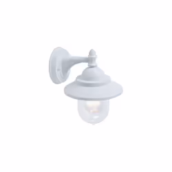 Applique murale en aluminium moulé sous pression. Diffuseur thermoplastique transparent. Hauteur maximale de la lampe : 130 m ...
