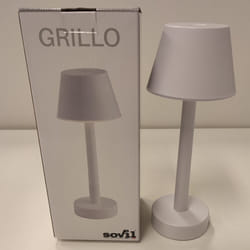 Sovil - lampe de table led rechargeable grillo 3w 3000k blanc - 97901/02