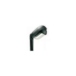 Iperbriko - Lampe d'extérieur ovale en thermoplastique avec diffuseur en verre imprimé noir