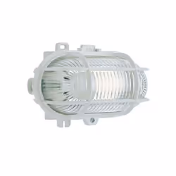 Parc extérieur ovale avec structure intermoplastique. Le diffuseur est en verre imprimé. Il convient aux lampes à incandescen ...