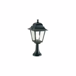 Sovil borne carrée 1xE27 max 60W noir - 133.052/06 Borne carrée noire en acier moulé sous pression. Douille avec douille en p ...