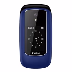 NGM-Mobile Hit, Clapet, Double SIM, 6,1 cm (2.4"), 2 MP, 1000 mAh, Noir, Bleu