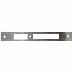 Gache inox plate pour Electa - Generique - Profil cylindre Européen - Encastrée - Mat - 2 entrées