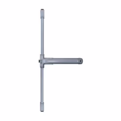 Serrure coupe-feu Push Idea 3 points latéraux + haut/bas ISEO barre grise 840 mm - Blanc - 942308444TA - Serrure anti-panique ...