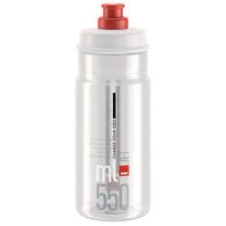 Elite Jet Vélo 550 ml Plastique Rouge, Transparent