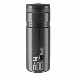 Elite Byasi, 600 ml, Vélo, Noir, Plastique, Monochromatique, 7,4 cm