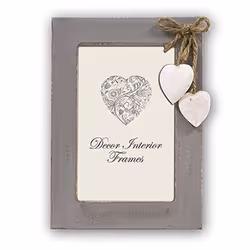 ZEP METZ, Cadre pour une seule photo, Panneaux MDF, Bois, Gris, Table, 10 x 15 cm, Rectangulaire