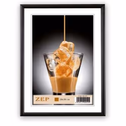 ZEP Alluminium Frame, Aluminium, Noir, Cadre pour une seule photo, Table, Mur, 15 x 20 cm, Rectangulaire