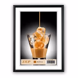 ZEP AL1B4, Aluminium, Noir, Cadre pour une seule photo, Table, Mur, 20 x 30 cm, Rectangulaire