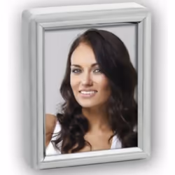 ZEP 8735, Argent, Cadre pour une seule photo, 3,5 x 4,5 cm, Rectangulaire