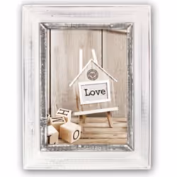 ZEP Athis, Bois, Gris, Cadre pour une seule photo, 20 x 25 cm, Rectangulaire