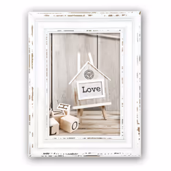ZEP Rivoli, Cadre pour une seule photo, Bois, Blanc, Table, Mur, 10 x 15 cm, Rectangulaire