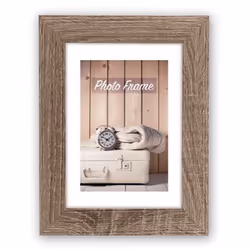 ZEP Nelson 5, Bois, Marron, Cadre pour une seule photo, Table, Mur, 10 x 15 cm, Rectangulaire