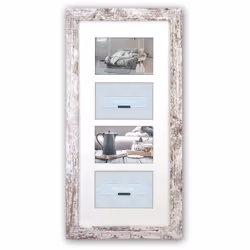 ZEP Nelson 6 4Q, Multi cadre, Bois, Blanc, Mur, 10 x 15 cm, Rectangulaire