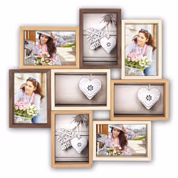 ZEP Montreaux, Cadre photo, Bois, Beige, Marron, Mur, 13 x 18 cm, Rectangulaire