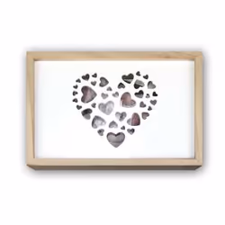 ZEP LOVE BOX USB, Boîte de rangement, Blanc, Bois, Rectangulaire, Bois, Monochromatique, 275 mm