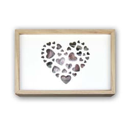 ZEP LOVE BOX USB Boîte de rangement Rectangulaire Bois Blanc, Bois