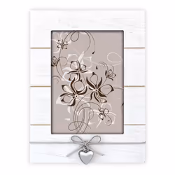 ZEP Arial, Cadre pour une seule photo, Bois, Blanc, Table, 13 x 18 cm, Rectangulaire