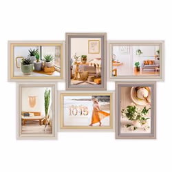 ZEP Zara 6Q, Cadre photo, Panneaux MDF, Naturel, Table, Mur, 10 x 15 cm, Rectangulaire