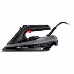 Braun TexStyle 5 SI 5088 BK, Fer à repasser à sec ou à vapeur, EloxalPlus soleplate, 2 m, 220 g/min, Noir, 50 g/min