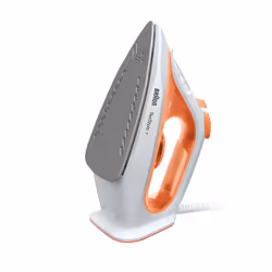 Braun TexStyle 1 SI 1009 Fer à vapeur Semelle anti-adhérente 1900 W Orange, Blanc