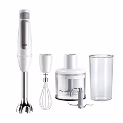 Braun MultiQuick 7 MQ7035IWH, Mélangeur par immersion, 0,6 L, Fonction d'impulsion, Pileur de glace, 1,2 m, 1000 W