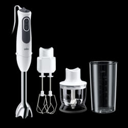 Braun ultiQuick 3 MQ 3125 B 0,6 L Mélangeur par immersion 750 W Gris, Blanc
