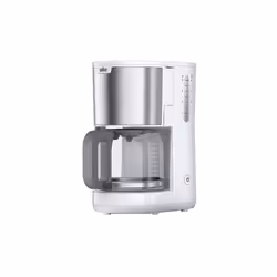 Braun KF 1500, Machine à expresso, Café moulu, 1000 W, Blanc