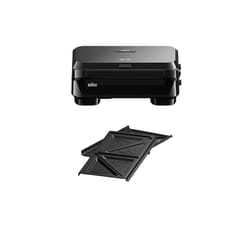 Braun Snack Maker 5 SM5000 gaufrier et appareil à croque-monsieur 800 W Noir