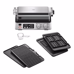 Braun MultiGrill 7, Noir, Acier inoxydable, Rectangulaire, Boutons, Rotatif, 667 cm², 290 x 230 mm, Aluminium injecté