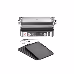 Braun 0X17900007, Noir, Acier inoxydable, Acier inoxydable, Rectangulaire, Boutons, Rotatif, Grille de cuisson + plaque de cu ...