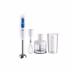 Braun MultiQuick 2 MQ20236MWH, Mélangeur par immersion, 0,5 L, 1,2 m, 600 W, Bleu, Blanc