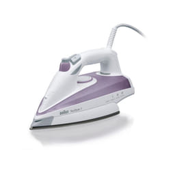 Braun TS 715 fer à repasser Fer à repasser à sec ou à vapeur Semelle Eloxal 2300 W Rose, Blanc