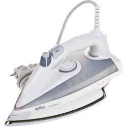 Braun TS735TP, Fer à repasser à sec ou à vapeur, Semelle Eloxal, 2,5 m, 150 g/min, Gris, Blanc, 50 g/min