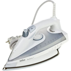 Braun TS735TP Fer à repasser à sec ou à vapeur Semelle Eloxal 2400 W Gris, Blanc